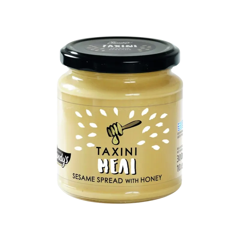 Kandylas Tahinisosse mit Honig Glas 300g (Honig & Tahini & Halva) - Bild 1