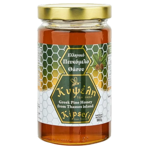 Kipseli Honig aus Kiefer Glas 920g (Honig & Tahini & Halva) - Bild 1