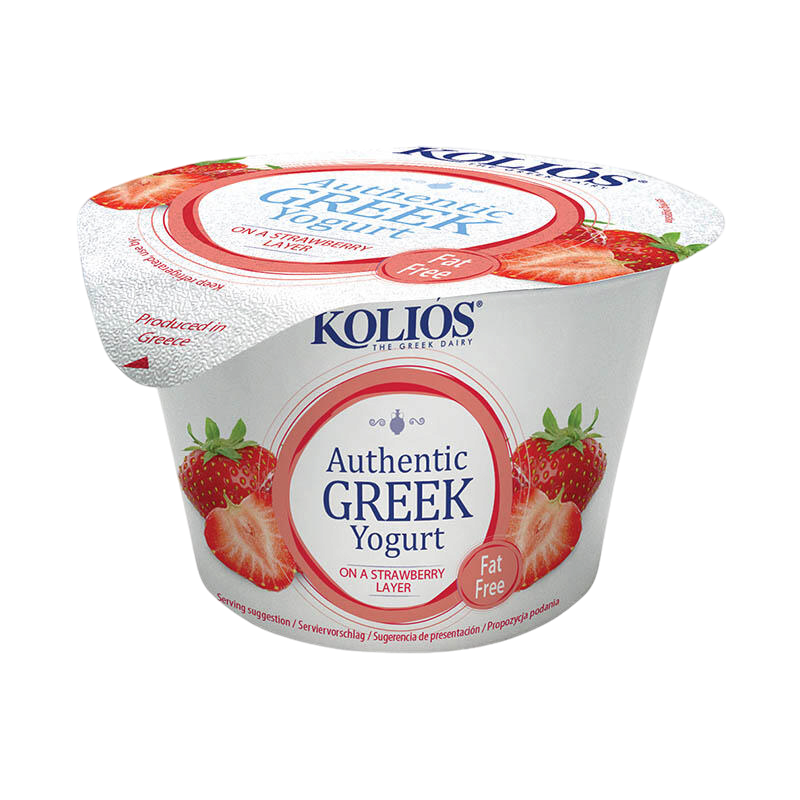Kolios Griechische Joghurt 0 % Erdbeere 150g (Milchprodukte) - Bild 1