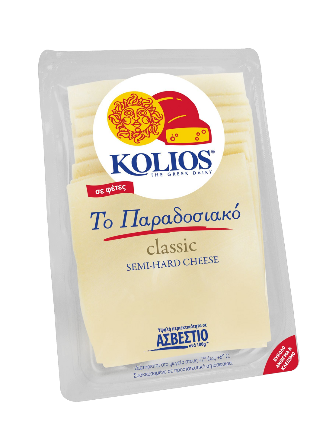 Kolios traditioneller Halbharter Käse in Scheiben 180g (Käse) - Bild 1