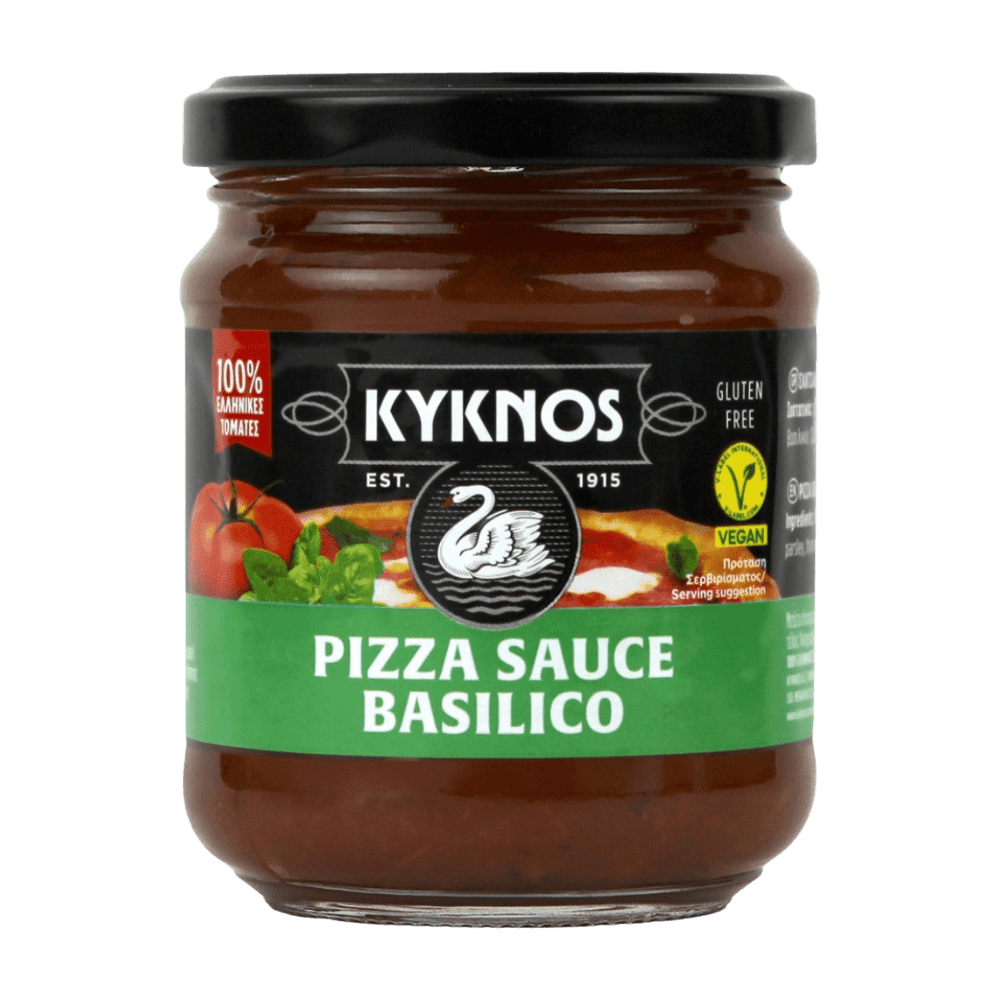 Kyknos Pizzasauce mit Basilikum 195g - GM Markt Eshop