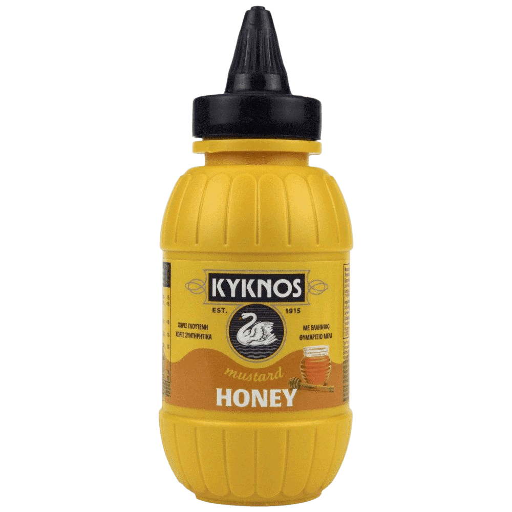 Kyknos Senf mit Honig in Plastik Flasche 250 ml - GM Markt Eshop