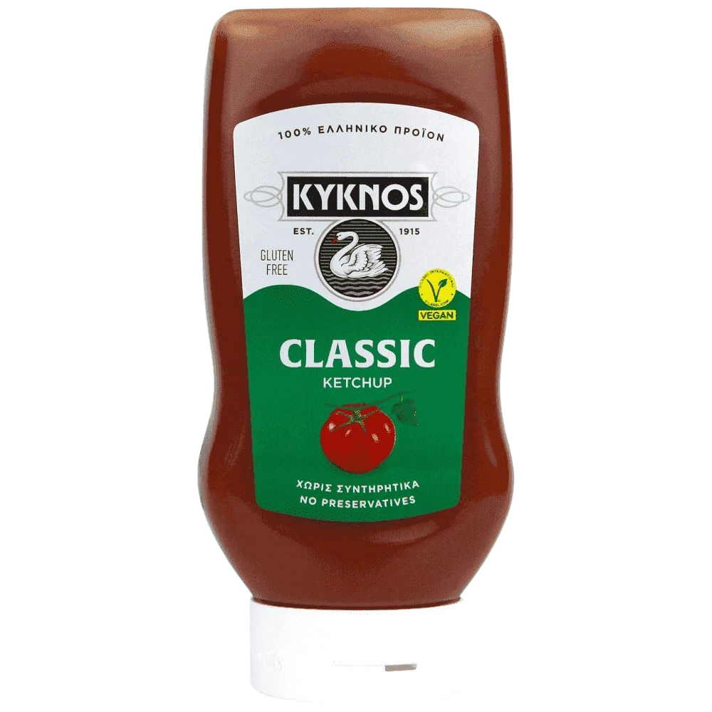 Kyknos Tomatenketchup Platikflasche Top Down 560g (Saucen & Pasten) - Bild 1