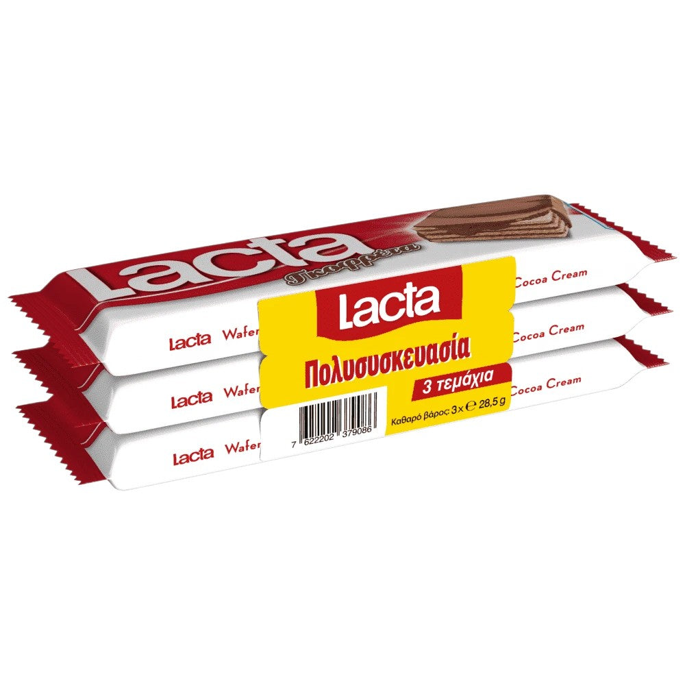 Lacta Waffelschokolade 3 x 28,5g (Schokolade & Süssigkeiten) - Bild 1