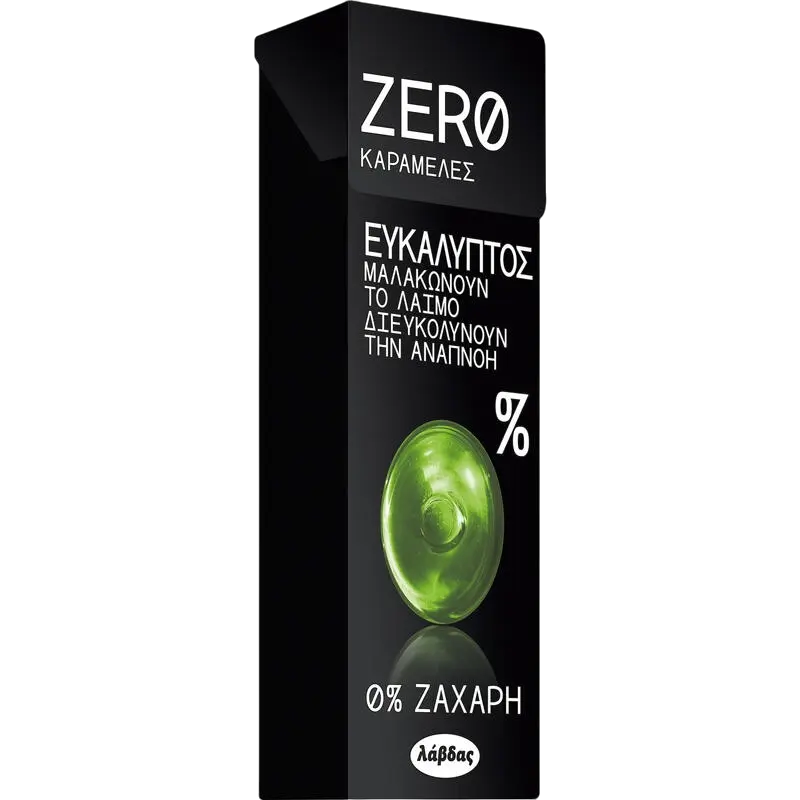 Lavdas Zero Bonbons Eukalyptus ohne Zucker 32g (Schokolade & Süssigkeiten) - Bild 1