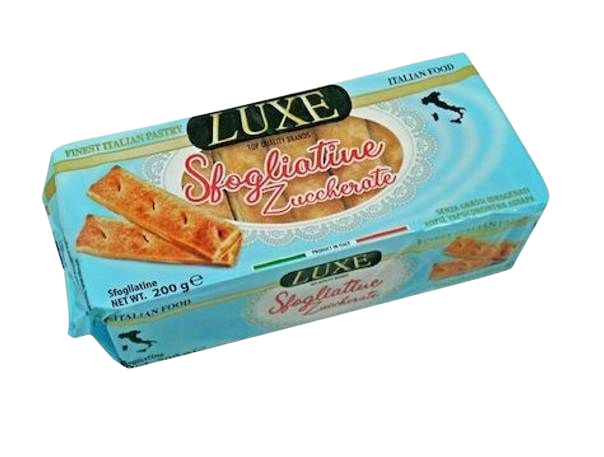 Luxe Blätterteig (Sfogliatines) Zucker 200g - GM Markt Eshop