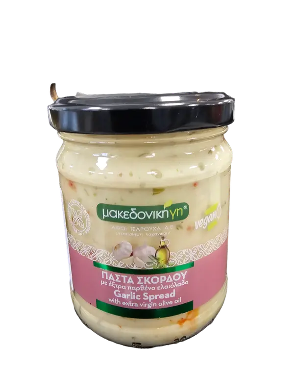 Makedoniki Knoblauchpaste mit extra reines Olivenöl 200g (Fertiggerichte & Konserven) - Bild 1