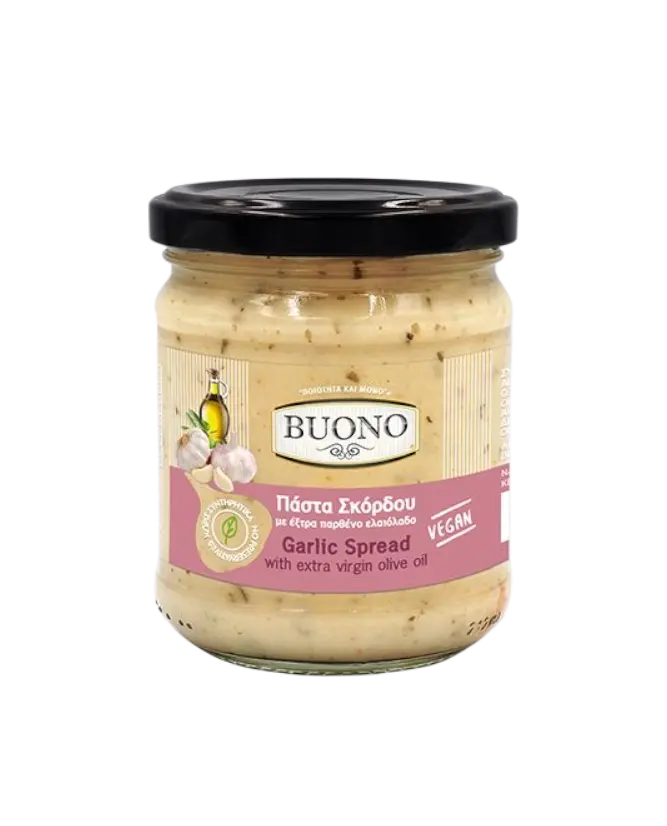 Makedoniki Knoblauchpaste mit extra reines Olivenöl 200g (Fertiggerichte & Konserven) - Bild 1