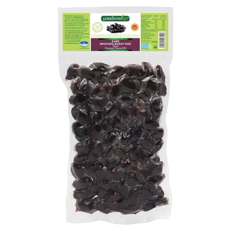 Makedoniki Oliven Throubes aus Thaso 330g im Beutel (Öl & Oliven) - Bild 1
