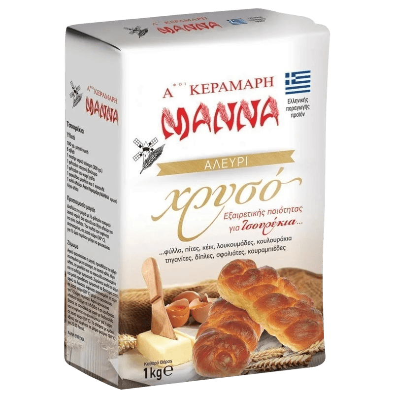 Manna Mehl Gold für Tsoureki 1 kg - GM Markt Eshop