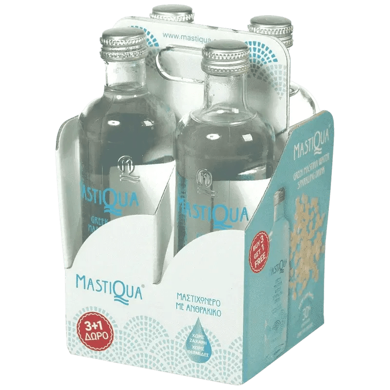 Mastiqua Kohlensäurehaltiges Getränk mit Mastix 4 X330Ml - GM Markt Eshop