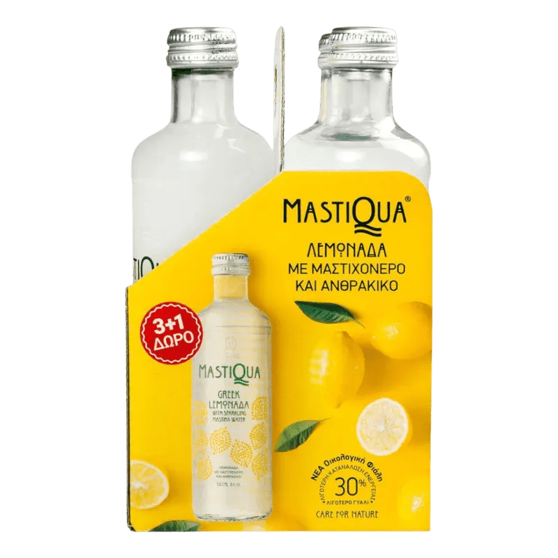 Mastiqua Kohlensäurehaltiges Getränk mit Zitrone 4 x 330 ml - GM Markt Eshop