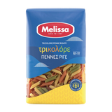 Melissa Pasta Pennes Gestreift (Rigate) Trikolore 500g (Pasta & Nudeln) - Bild 1