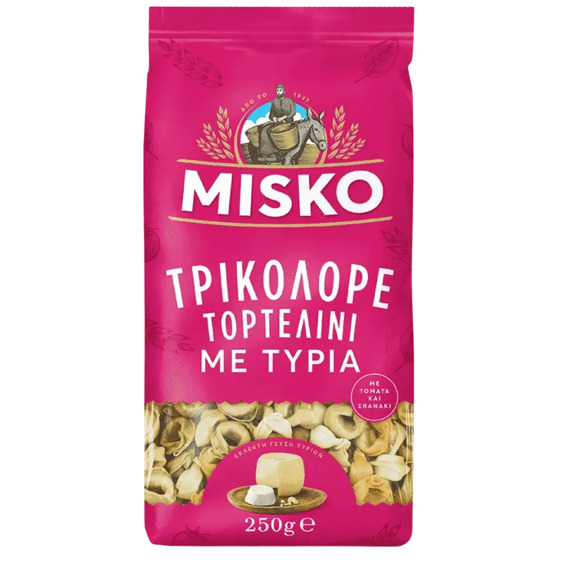 Misko Tortellini gefüllt mit Dreifarbigem Käse 250g (Pasta & Nudeln) - Bild 1
