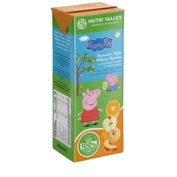 Nutri Valley Saft Peppa Pig Apfel / Orange/Pfirsich/Aprikose 250 ml (Säfte & Getränke) - Bild 1