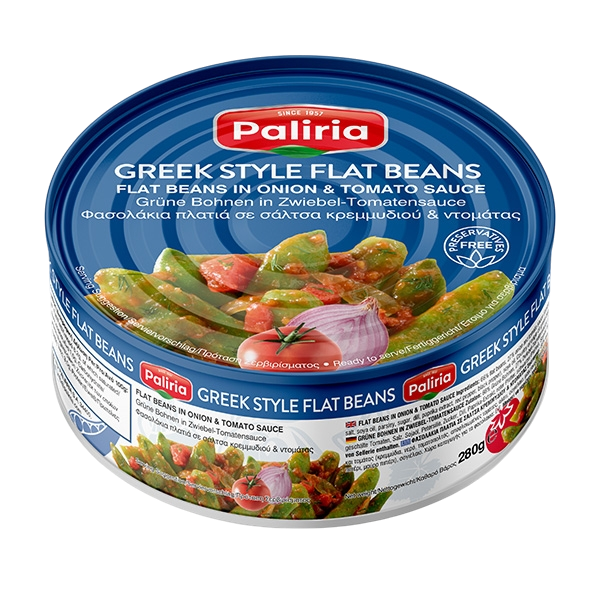 Palirria Grüne Bohnen in Zwiebel & Tomatensosse 280g (Fertiggerichte & Konserven) - Bild 1