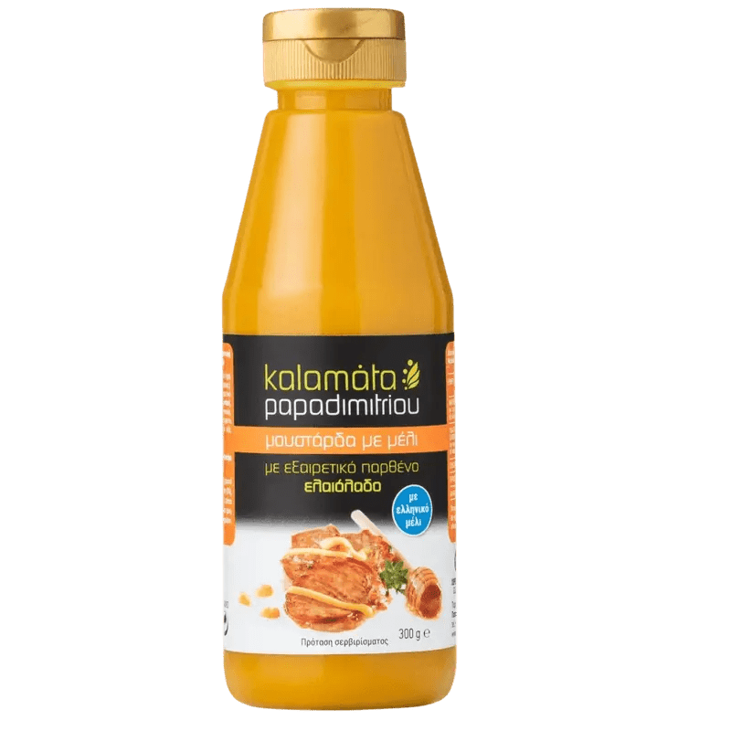 Papadimitriou Senf Squeeze mit Honig 300g - GM Markt Eshop