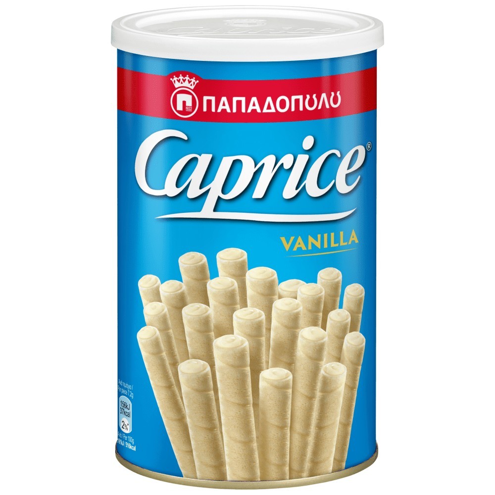 Papadopoulos Caprice Vanille Schokoröllchen 250g (Schokolade & Süssigkeiten) - Bild 1
