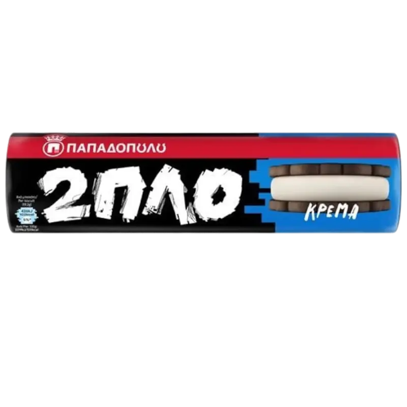 Papadopoulos doppelt gefüllte Kekse mit Creme 230g (Gebäck & Kekse) - Bild 1