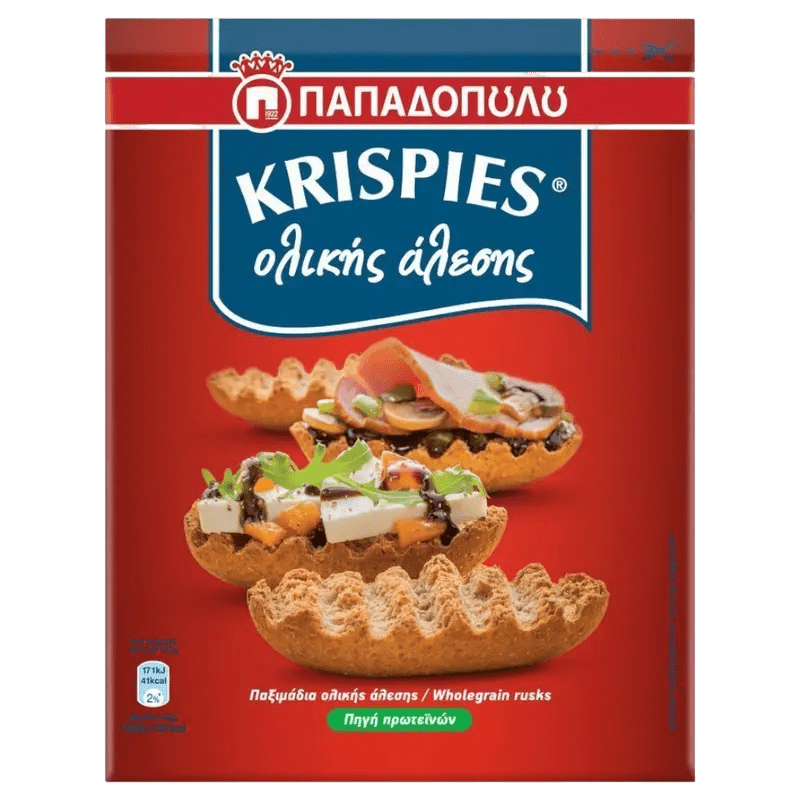 Papadopoulos Zwieback (Krispies) Vollkorn 200g - GM Markt Eshop