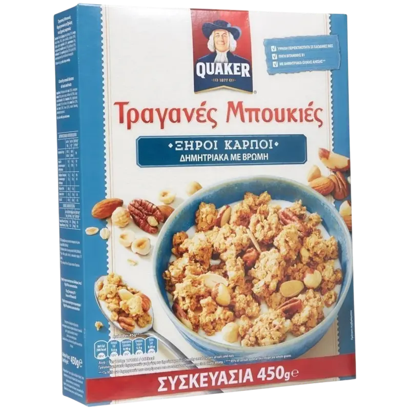 Quaker Knuspermüsli mit Nüssen 450g - GM Markt Eshop