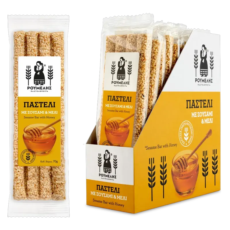 Roumelis Pasteli mit Sesam & Honig 70g (Nüsse & Pasteli & Cerealien) - Bild 1