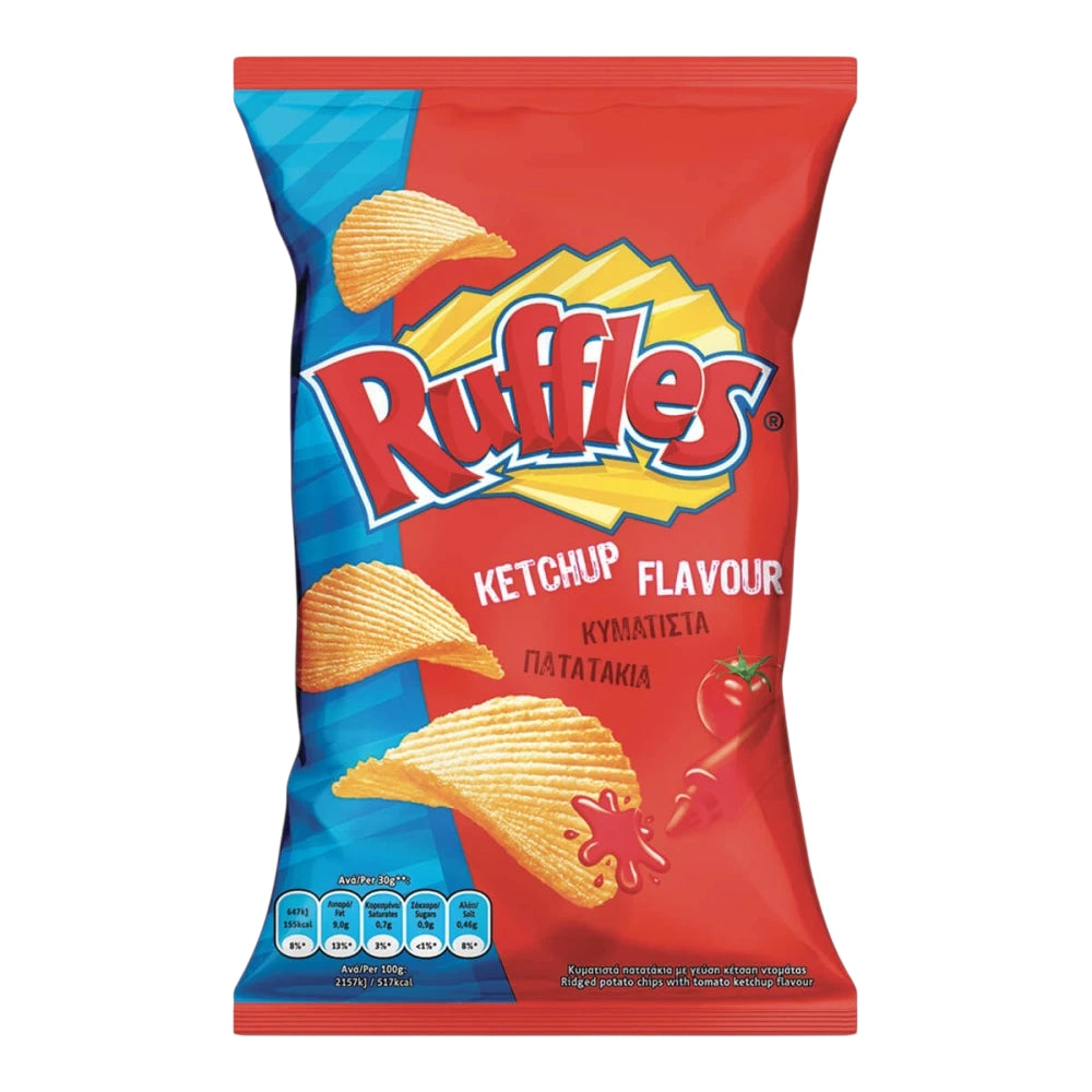 Ruffles Gewellte Kartoffelchips Ketchup 120g (Snacks & Croissants) - Bild 1