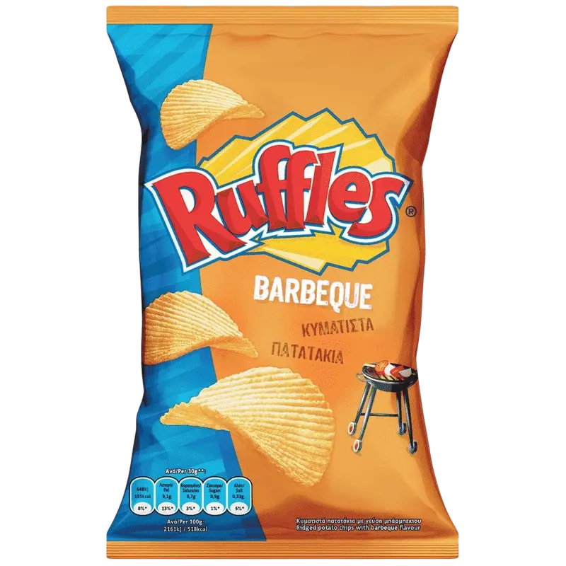 Ruffles Welke Kartoffeln Barbeque 120g (Snacks & Croissants) - Bild 1