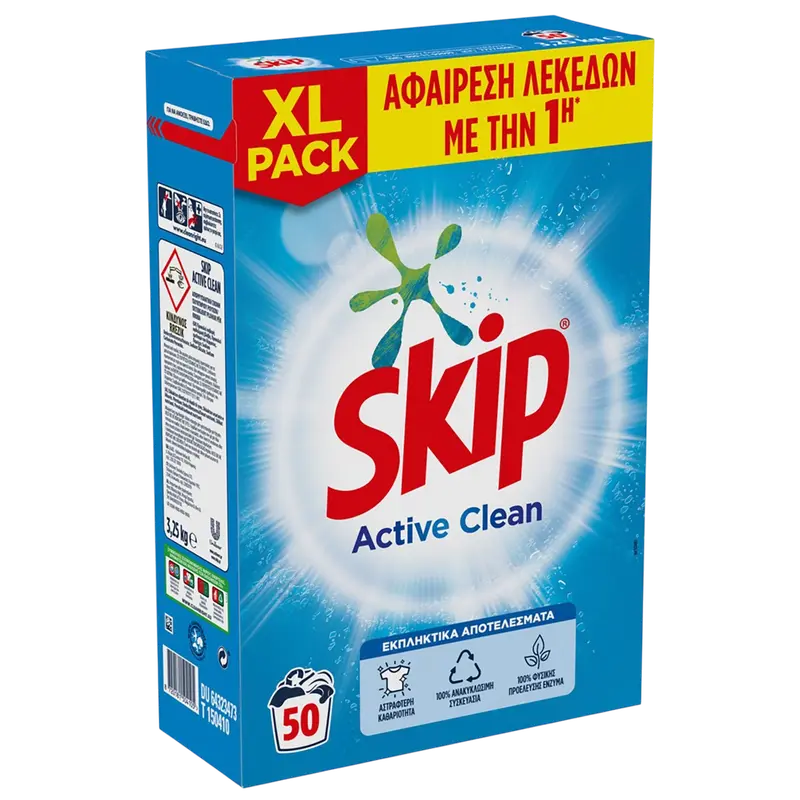 Skip Active Clean Waschpulver in Box 50Wasch / 3,25kg (Waschen & Bügeln) - Bild 1