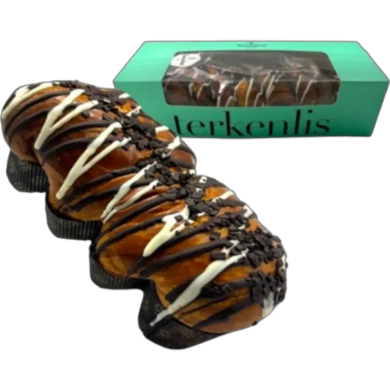 Terkenlis Tsoureki gefüllt mit Schwarz Schokolade & weisse Lines 400g (Saisonale Produkte) - Bild 1
