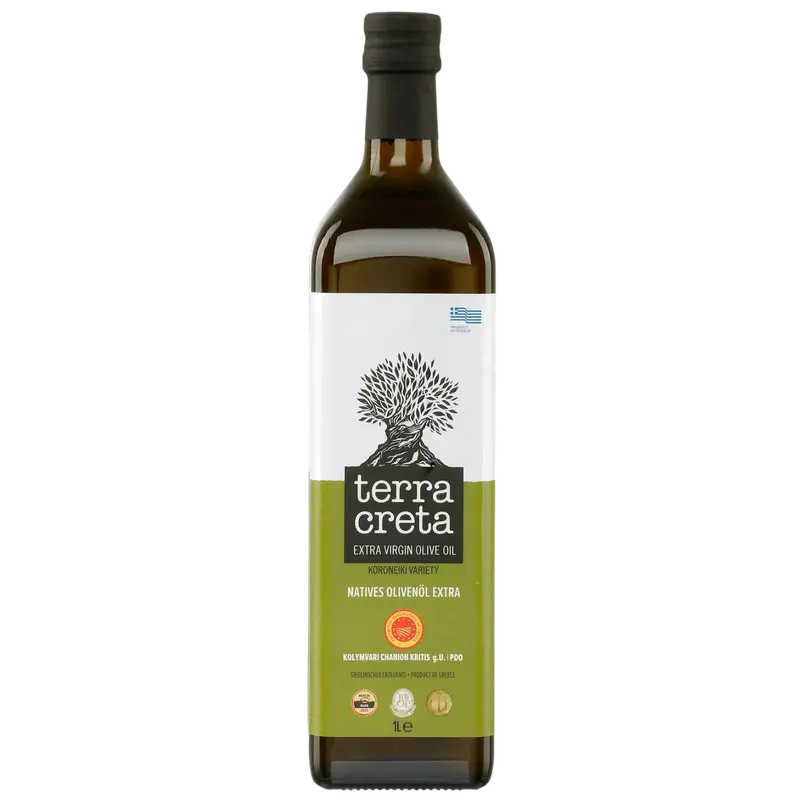 Terra Creta extra reines Olivenöl 1 Liter Glas (Öl & Oliven) - Bild 1
