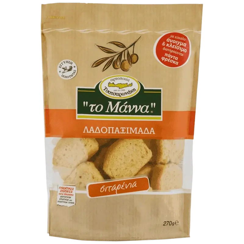 To Manna Ladopaximada Weizenzwieback 270g (Gebäck & Kekse) - Bild 1