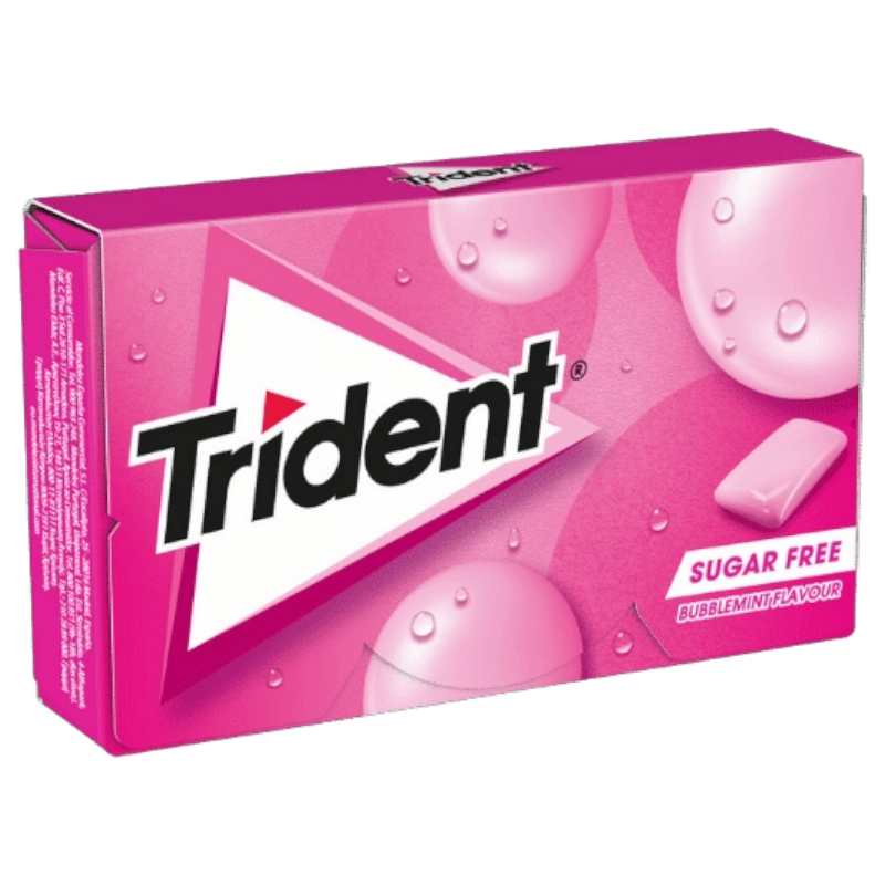 Trident Kaugummi Bubble Minze 23. 8 g (Schokolade & Süssigkeiten) - Bild 1