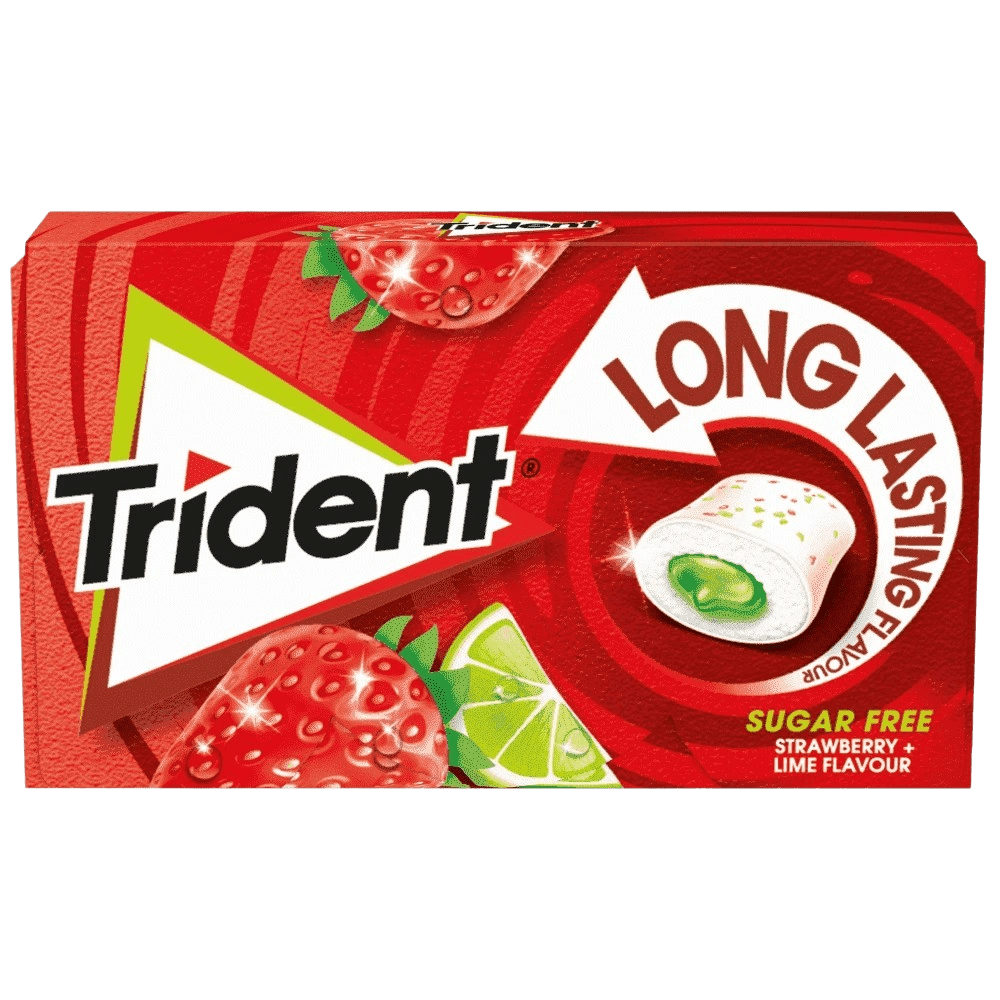 Trident Long Lasting Kaugummi Erdbeere 22g - GM Markt Eshop