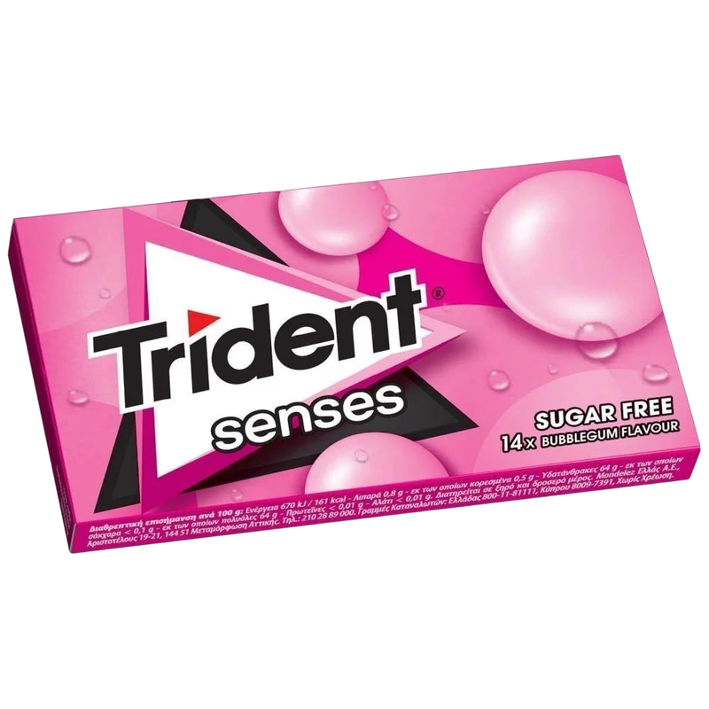 Trident Senses Kaugummi Bubblegum 27g (Schokolade & Süssigkeiten) - Bild 1