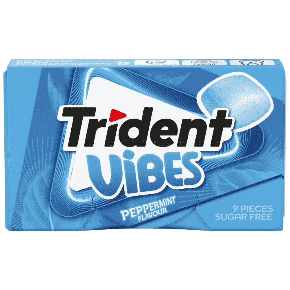 Trident Vibes Kaugummi Minze ohne Zucker 21g - GM Markt Eshop