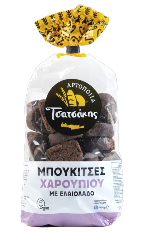 Tsatsakis Zwieback Bites mit Johannisbrot & Olivenöl 400g (Gebäck & Kekse) - Bild 1