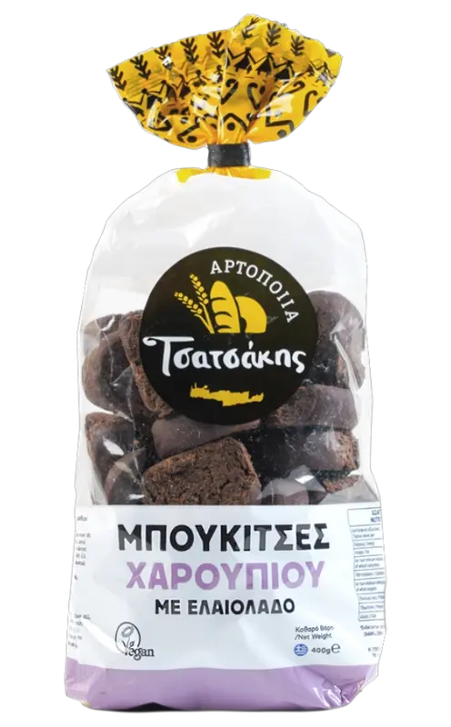 Tsatsakis Zwieback Bites mit Johannisbrot & Olivenöl 400g (Gebäck & Kekse) - Bild 1