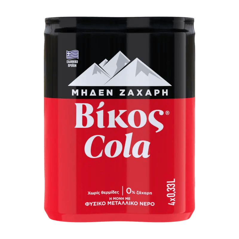 Vikos Cola Null Zucker 4 x 330 ml in Dose - GM Markt Eshop