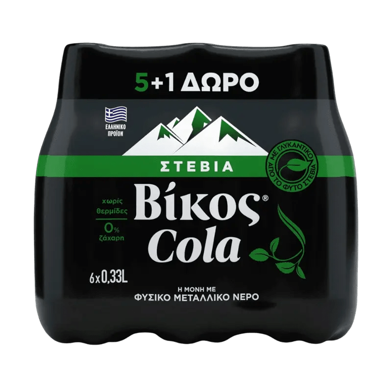 Vikos Cola Stevia 6 x 330 ml - GM Markt Eshop