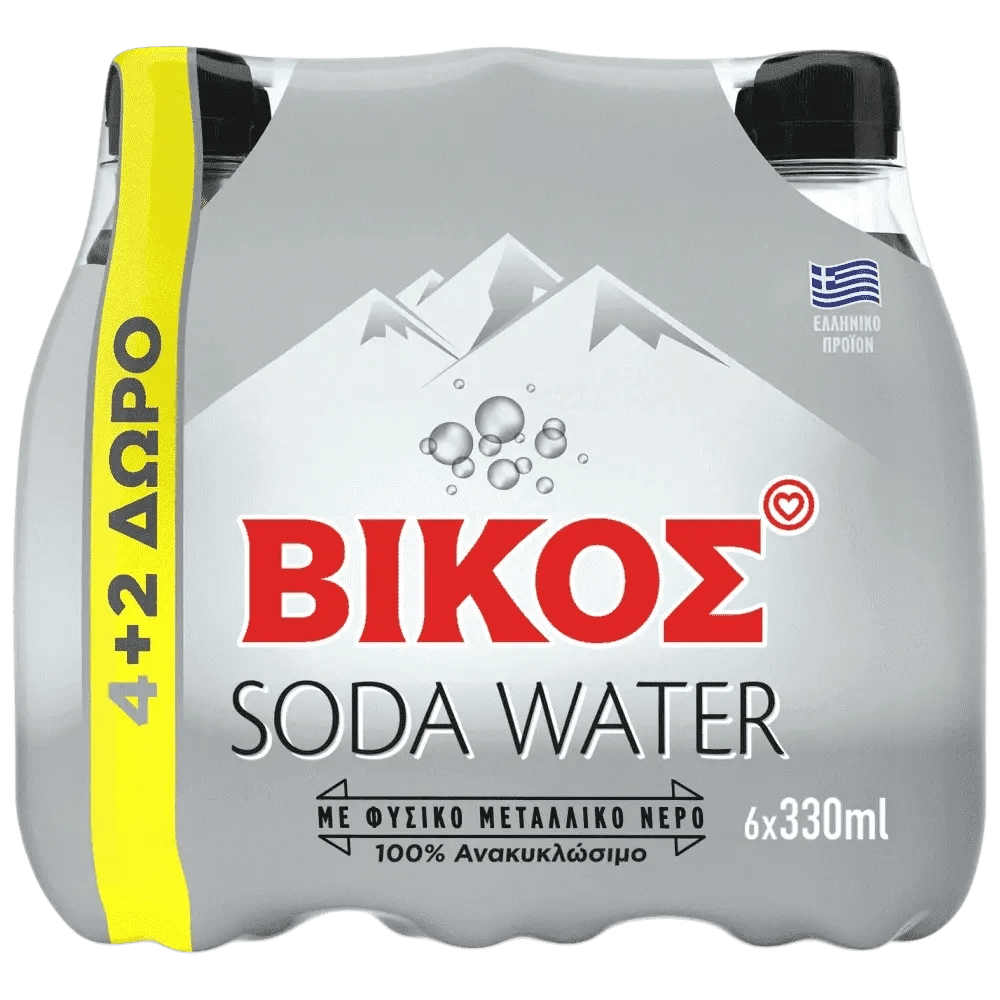 Vikos Sodawasser 330 ml (4 + 2 g Tis) - GM Markt Eshop