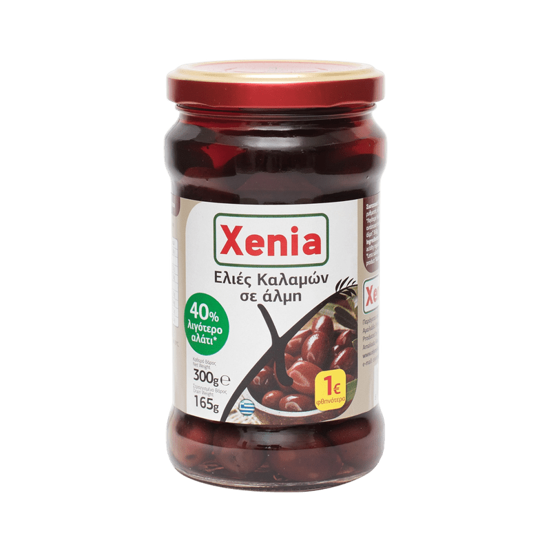 Xenia Oliven Kalamon 40% weniger Salz 300g - GM Markt Eshop