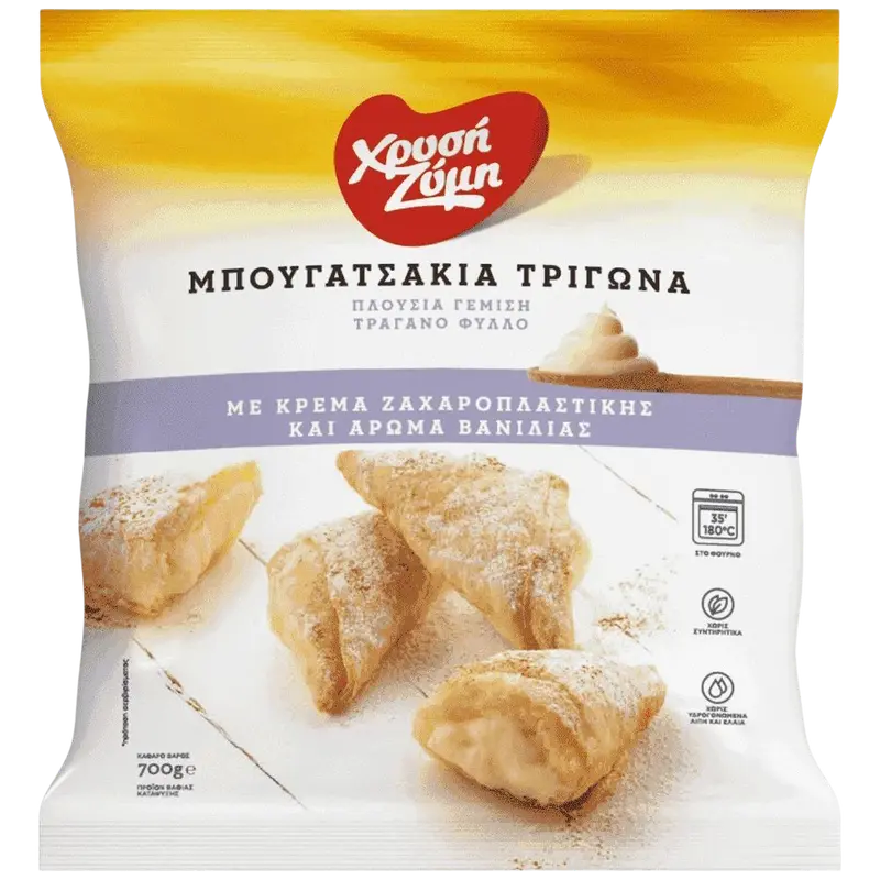 Xrisi Zimi Mini Dreiecke hausgemachte mit Creme 700g (Blätterteigwaren) - Bild 1