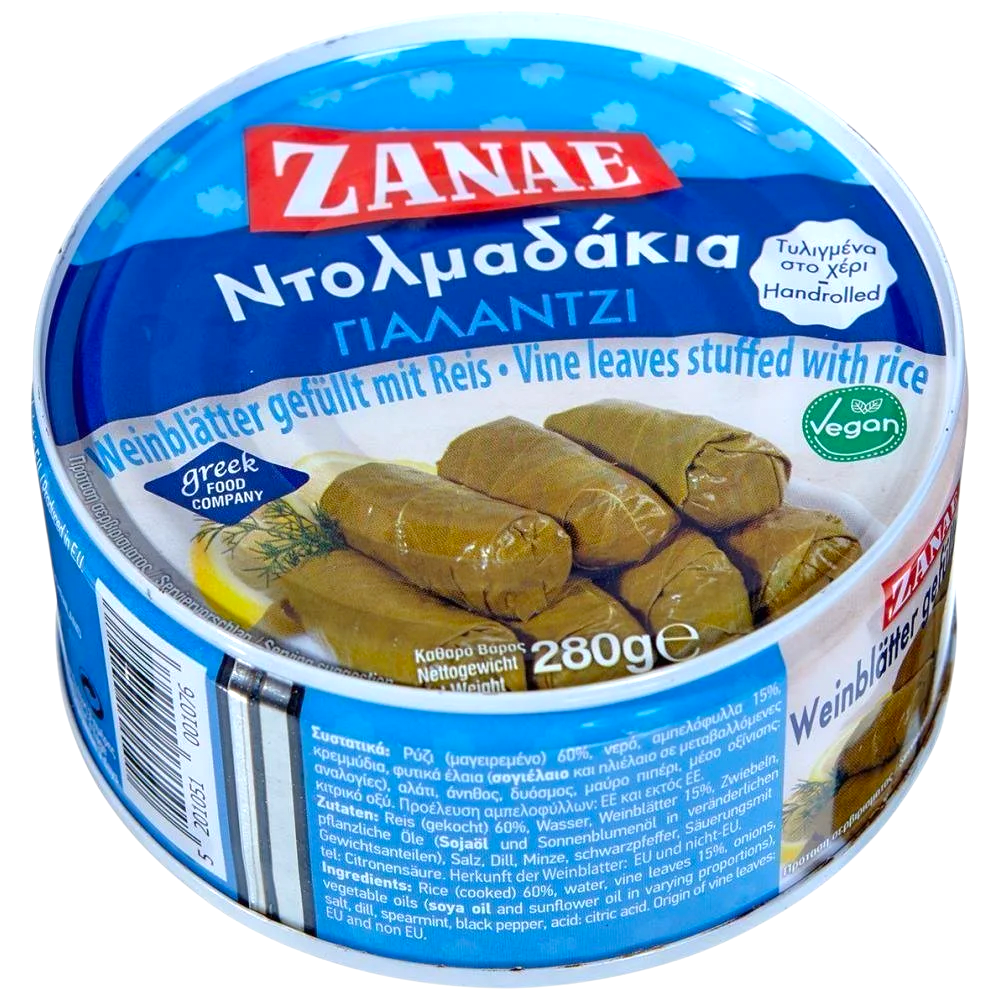 Zanae Weinblätter gefüllt mit Reis & Kräuter 280g - GM Markt Eshop