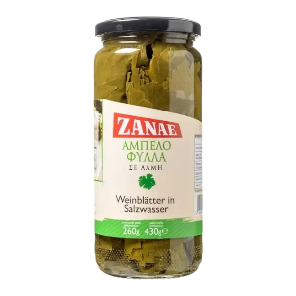 Zanae Weinblätter in Salzake im Glas 430g (Fertiggerichte & Konserven) - Bild 1