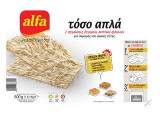 Alfa Bauernblätteig Toso Apla für süsse & Salzig Kreations 600g (Blätterteigwaren) - Bild 1