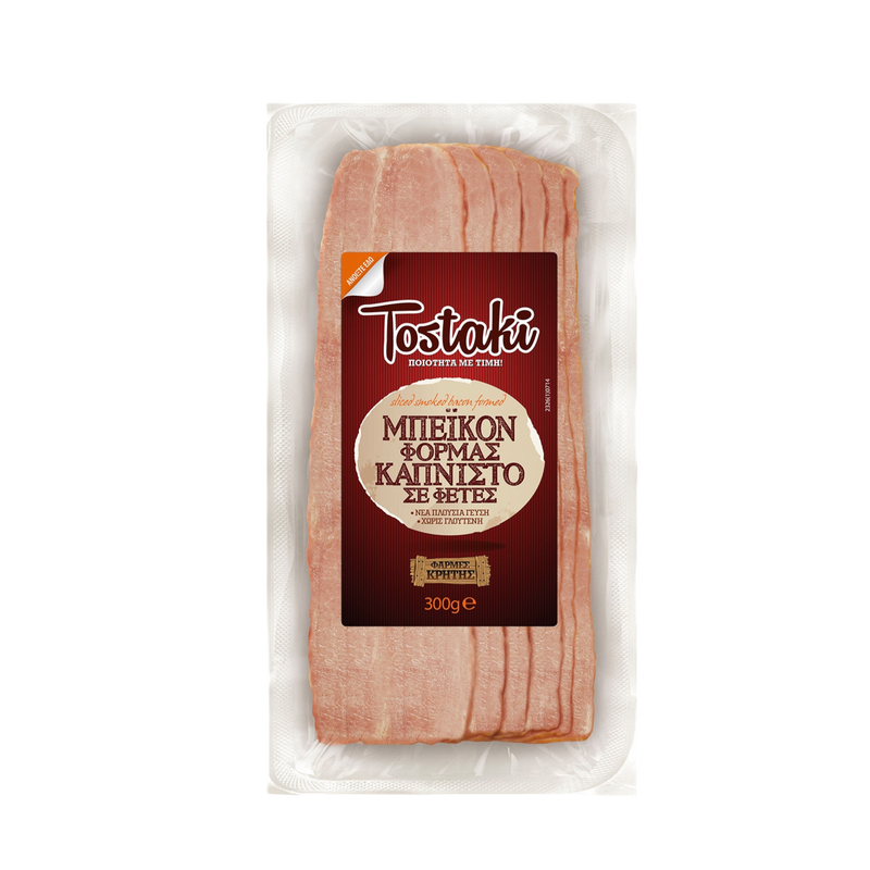 Creta Tostaki Speck Geräucht in Scheiben 300g (Wurst & Fleisch) - Bild 1