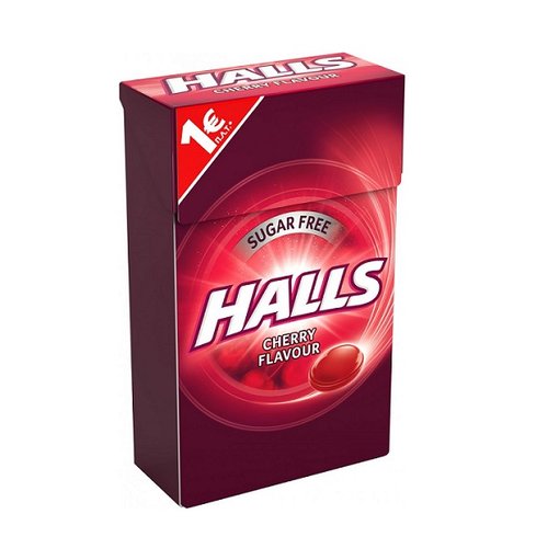 Halls Bonbons Kirsche ohne Zucker 28g (Schokolade & Süssigkeiten) - Bild 1