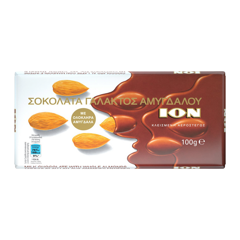 Ion Schokolade mit ganze Mandeln 100g No1202 (Schokolade & Süssigkeiten) - Bild 1