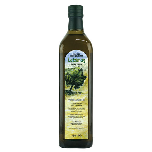 Latzimas extra reines Olivenöl in Glasflasche 750 ml (Öl & Oliven) - Bild 1